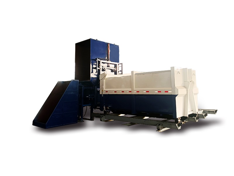 水平直压式垃圾站(侧翻斗上料 箱体移动)